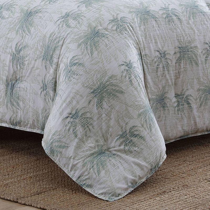 King Distressed Palm Comforter & Sham Set Green - Tommy Bahama