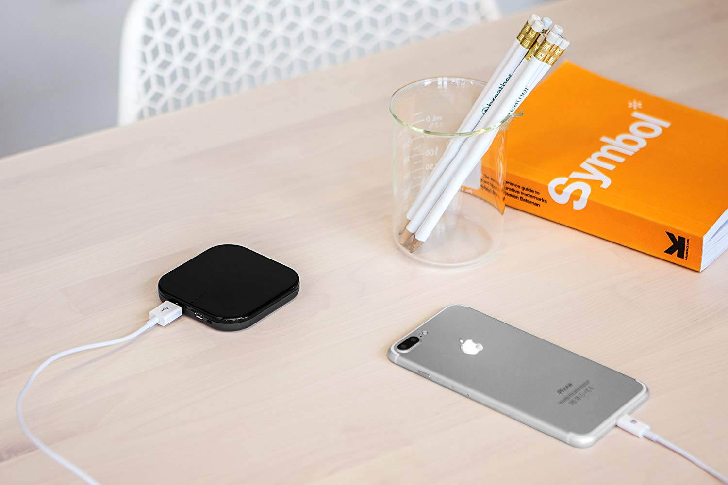 100 PERCENT Hybrid Tower Charging Station With AC Outlet And USB Charge For Laptops, Tablets, Smartphones, Take-out Portable Power Pack (Worry-Free 12-Month Warranty Included)