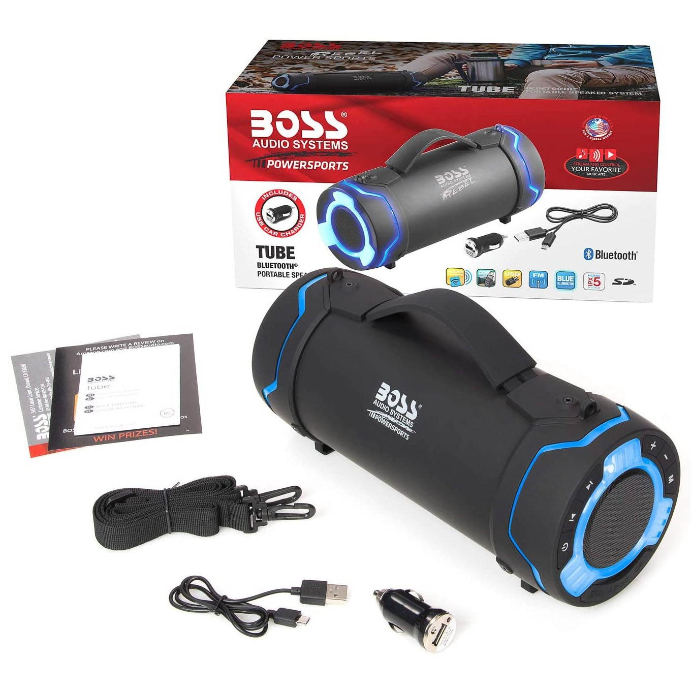 Boss Audio Portable Bluetooth Speaker System IPX 5 Universal