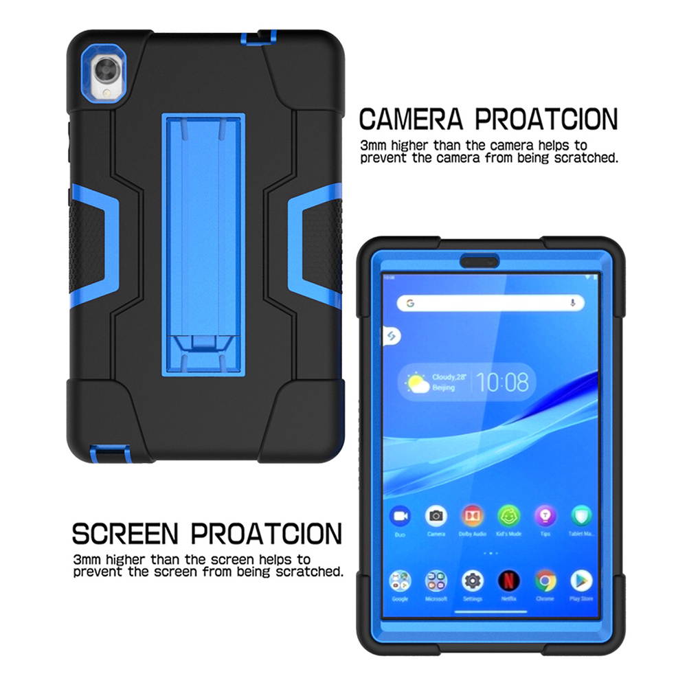 Mignova for Lenovo Tab M8 FHD TB-8705F Case,Hybrid Heavy Duty Three Layer Full-Body Shockproof Armor Rugged Hard Back Cover Built in Kickstand ONLY For Lenovo Tab M8 FHD TB-8705F