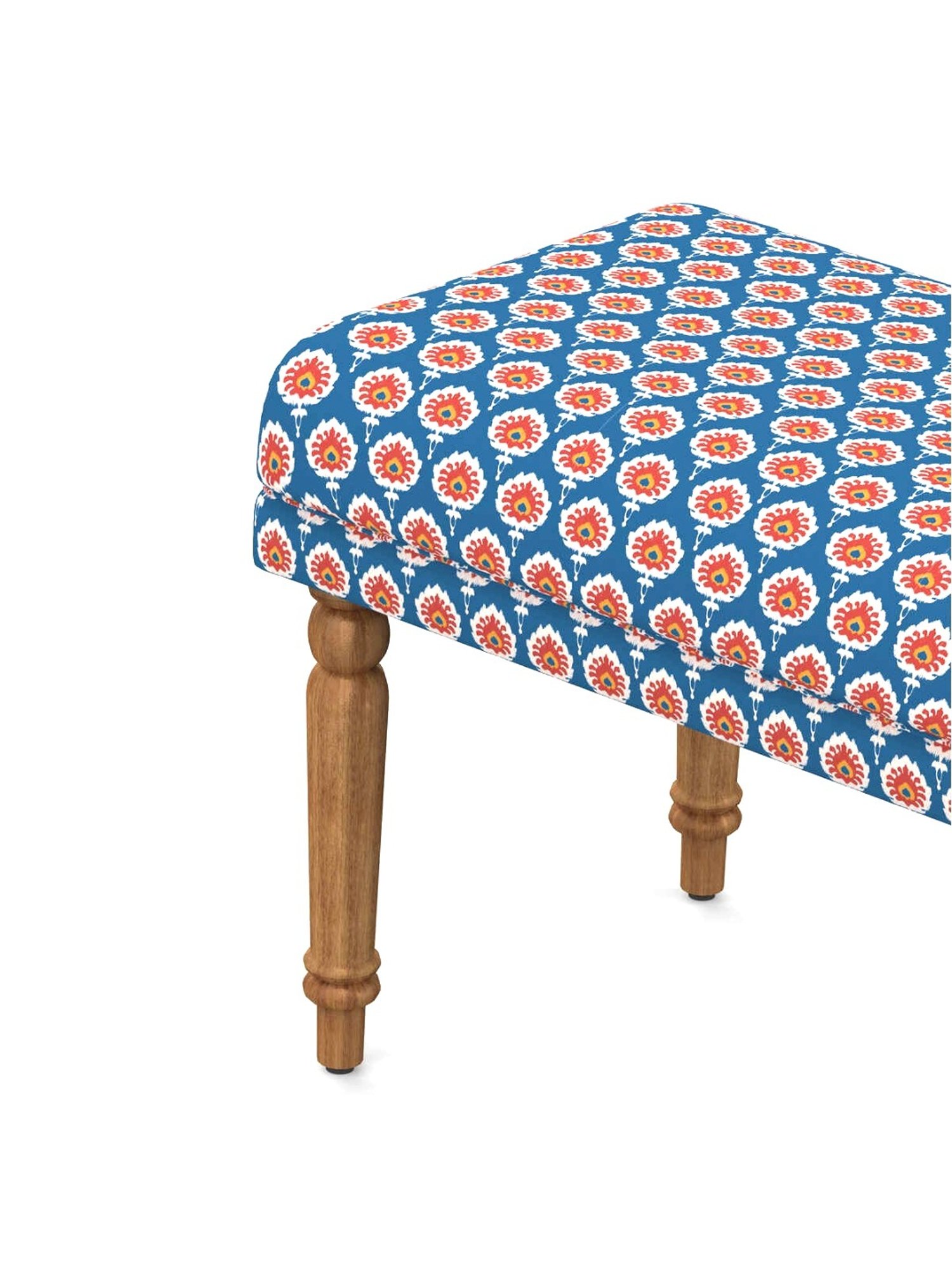Chumbak Jodhpur Sailor Solid Blue Sheesham Wood Bench