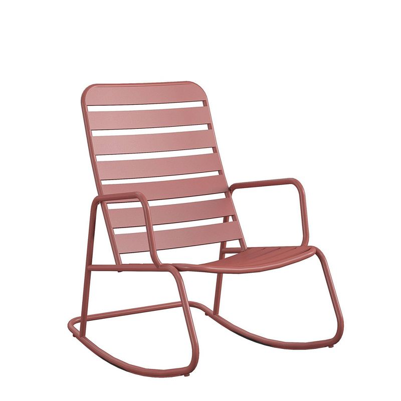 Roberta Outdoor/Indoor Rocking Chair - Persimmon - Novogratz