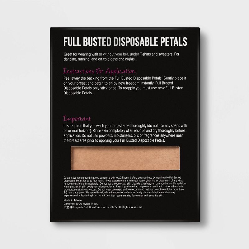 Fashion Forms Women's Reusable Full Figure Gel Petals Adhesive Strapless Backless Bra - Clear