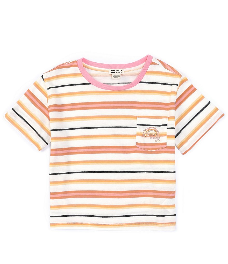 Billabong Little/Big Girls 5-14 Short-Sleeve Surf Days Striped Tee
