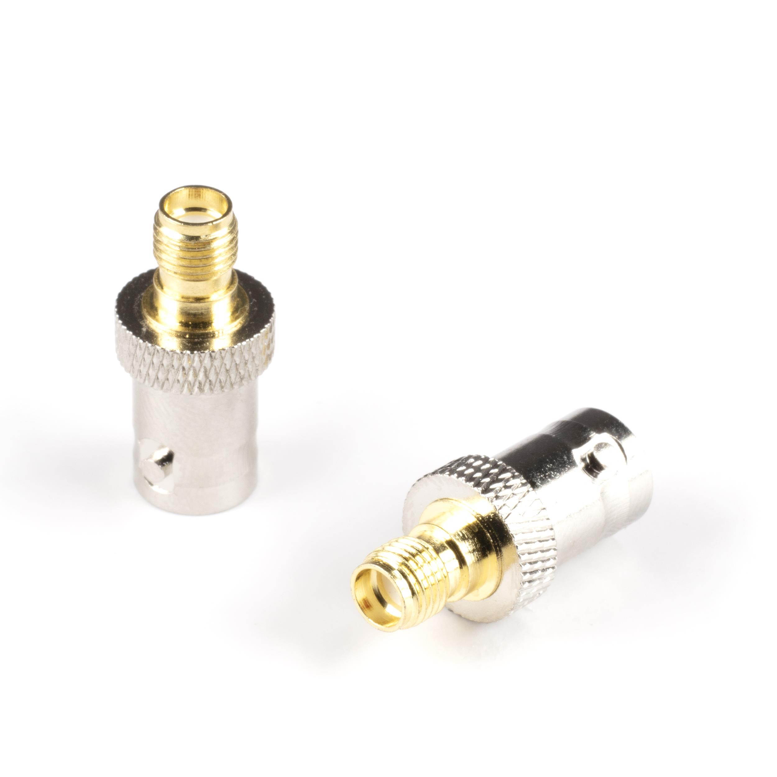 THE CIMPLE CO - Gold SMA Female to BNC Female Adapter | 25 Pack Coupler | Male to Female Coaxial (RF) Connector, Compatible with RF, SDI, HD-SDI, CCTGV, Camera