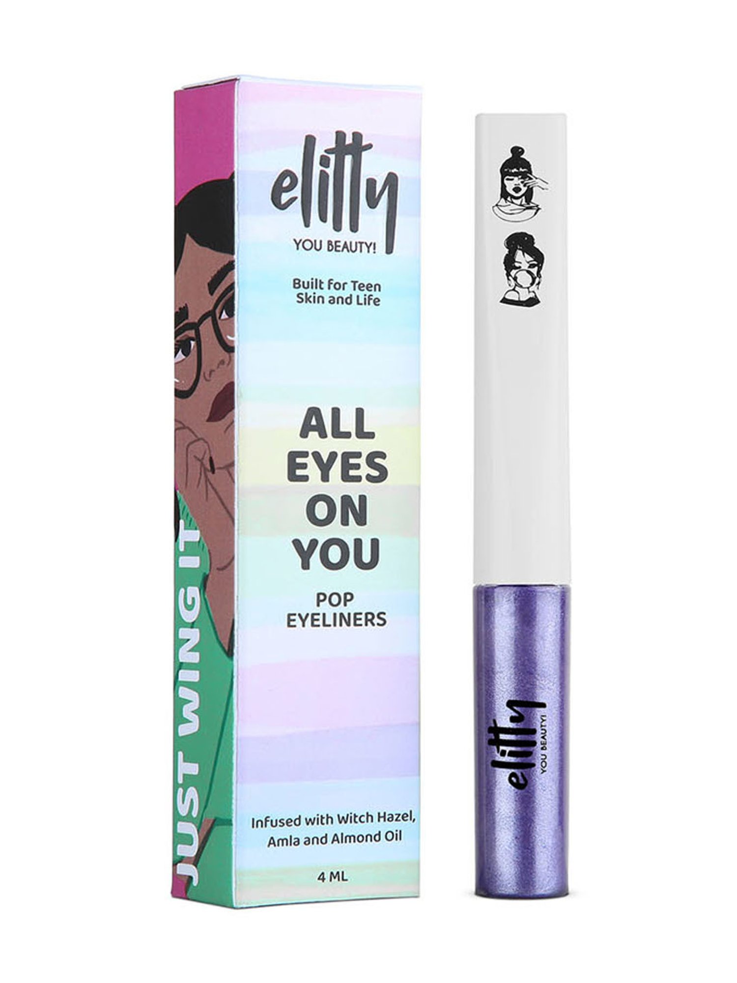 Elitty All Eyes on You Pop Eyeliner - Lucid Dreaming (Metallic Purple) - 4 ml