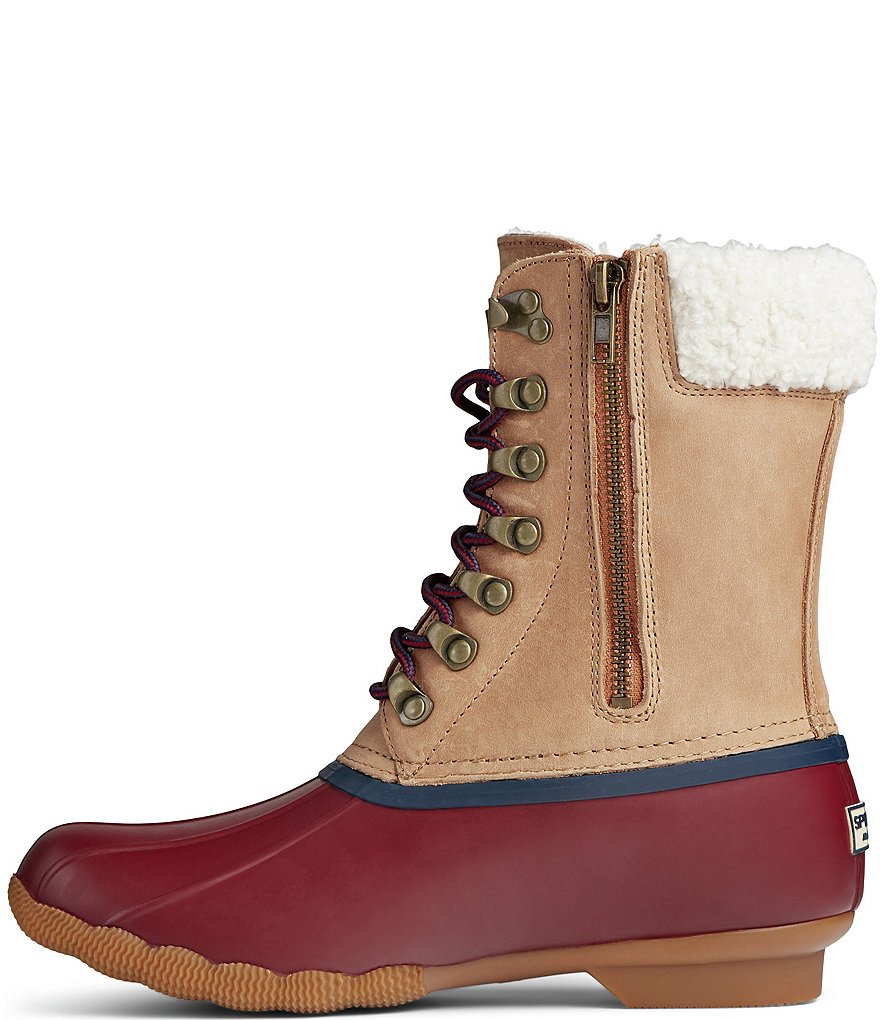 Sperry Women's Saltwater Tall Leather Cozy Winter Duck Boots