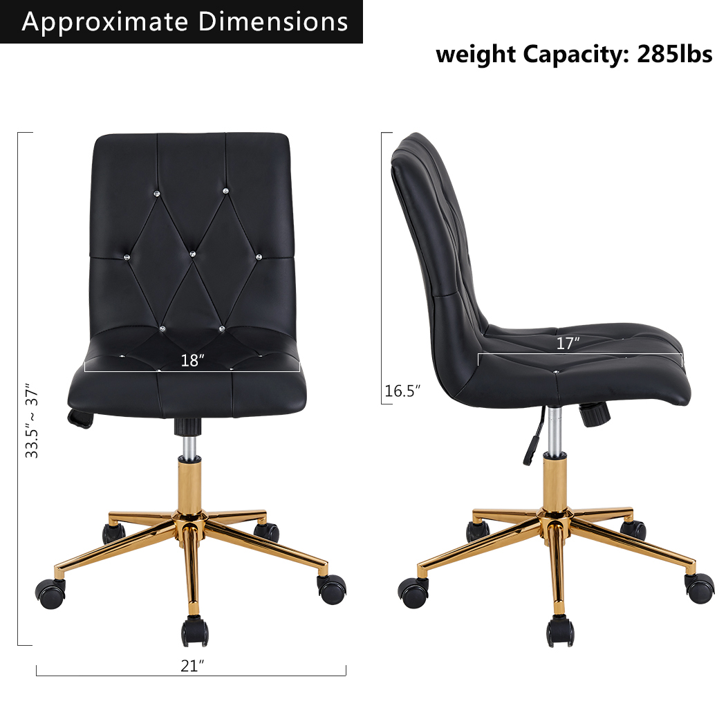 Office High Back Diamond Tufted Special Designer Task Chair Executive Computer Desk Receptionist Rolling Chair