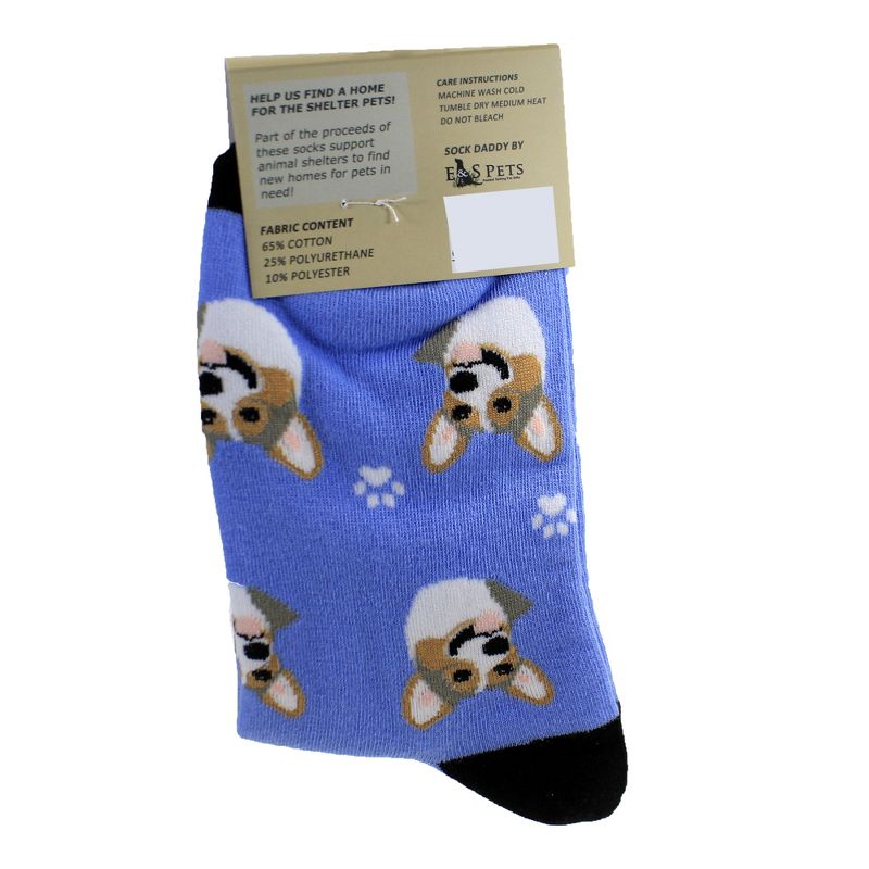 Novelty Socks 15.25" Welsh Corgi Socks Premium Quality E & S Pet  -  Socks