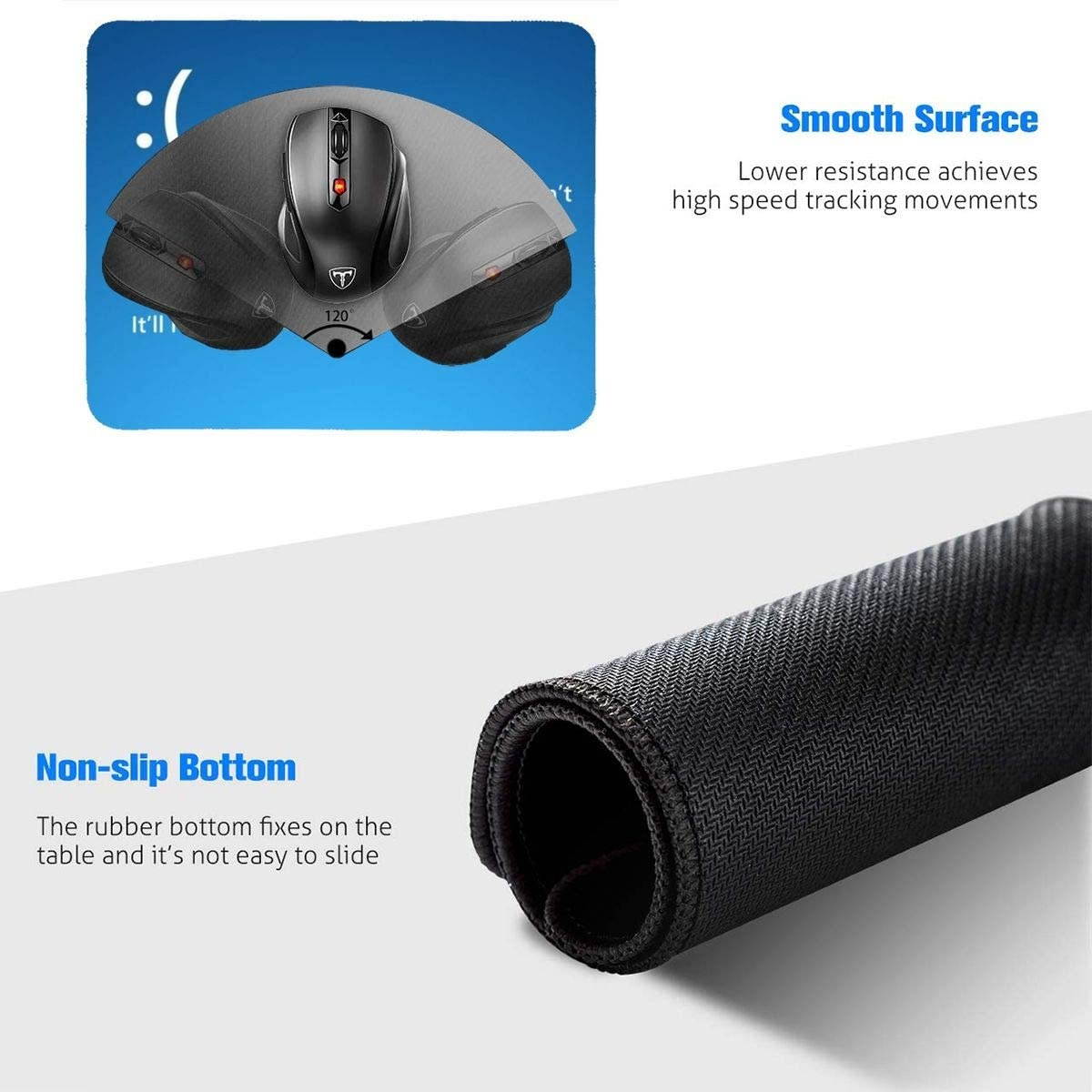 ZhiZhend Cute Gaming Mouse Pad,Anti Slip Rubber Rectangle Mousepads,Professional Customize Funny Design Mouse Pads for Laptop Computers,Mouse Mat Your PC Ran Into A Problem