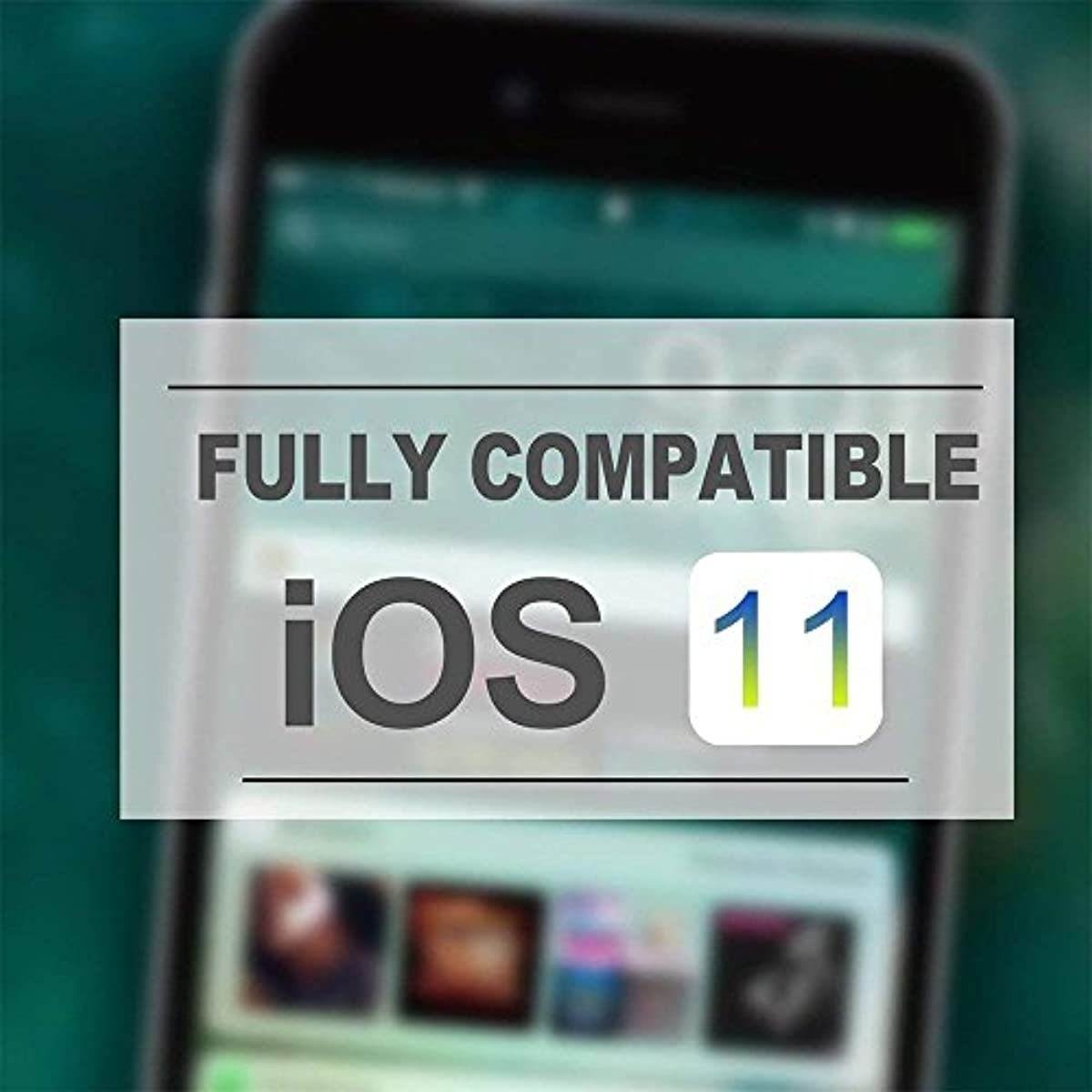 Boost Chargers 6Pack 8INCH Nylon Braided Fast Charging USB Power Charge & Sync Cable Cord for Smartphones, Tablets & Other Gadgets &ndash; Multiple USB Charger Station & Cell Phone - White/Grey