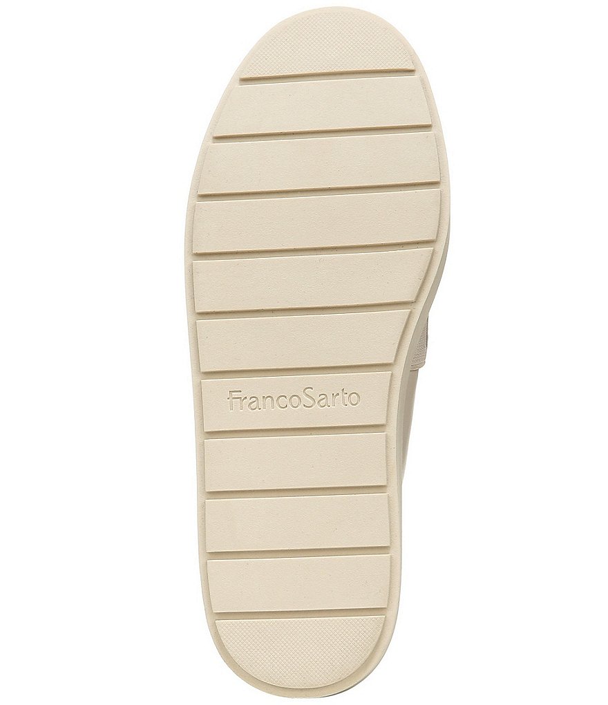 Franco Sarto Lodi2 Leather Snake Print Accent Slip-On Platform Sneakers