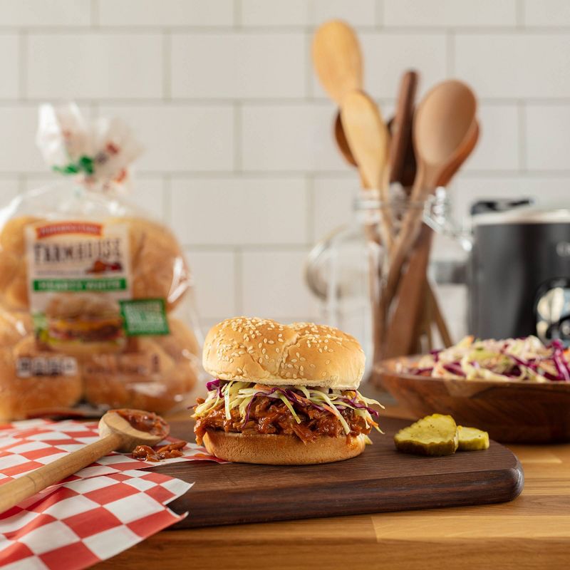 Pepperidge Farm Farmhouse Hearty White Hamburger Buns - 20oz/8ct