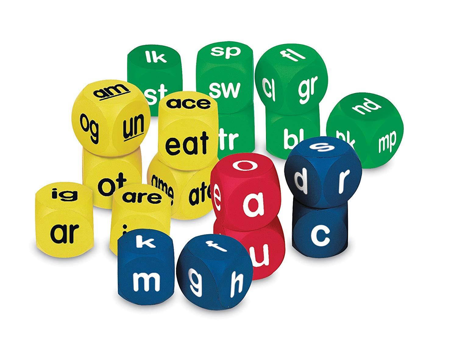 Learning Resources Phonics Cubes Class Set, Set of 18