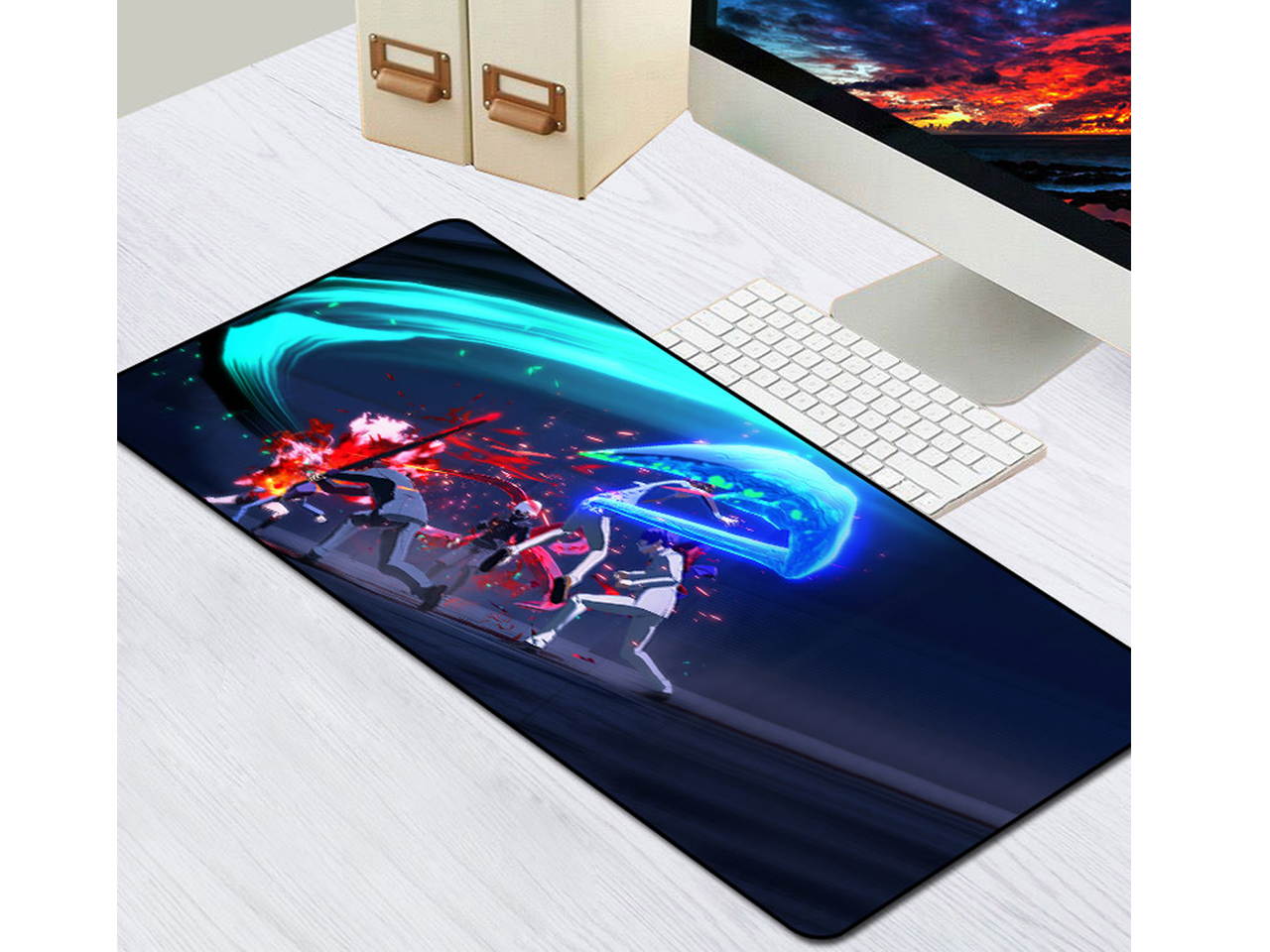 Sovawin XXL Mousepad Rubber Mouse Mat Gaming Mouse Pad Anime Tokyo Ghoul Large XXL Mousepad Gamer Speed Locking Edge Computer Pads