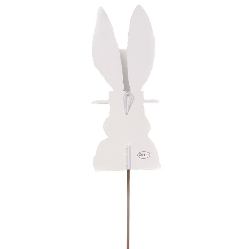 Home & Garden 15.0" Fancy Boy Rabbit Stake Easter Bunny Carrot Round Top Collection  -  Decorative Garden Stakes