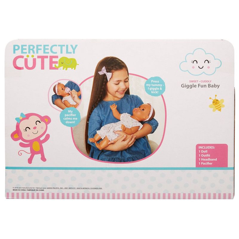 Perfectly Cute 14" Giggle Fun Baby Doll - Brunette with Brown Eyes