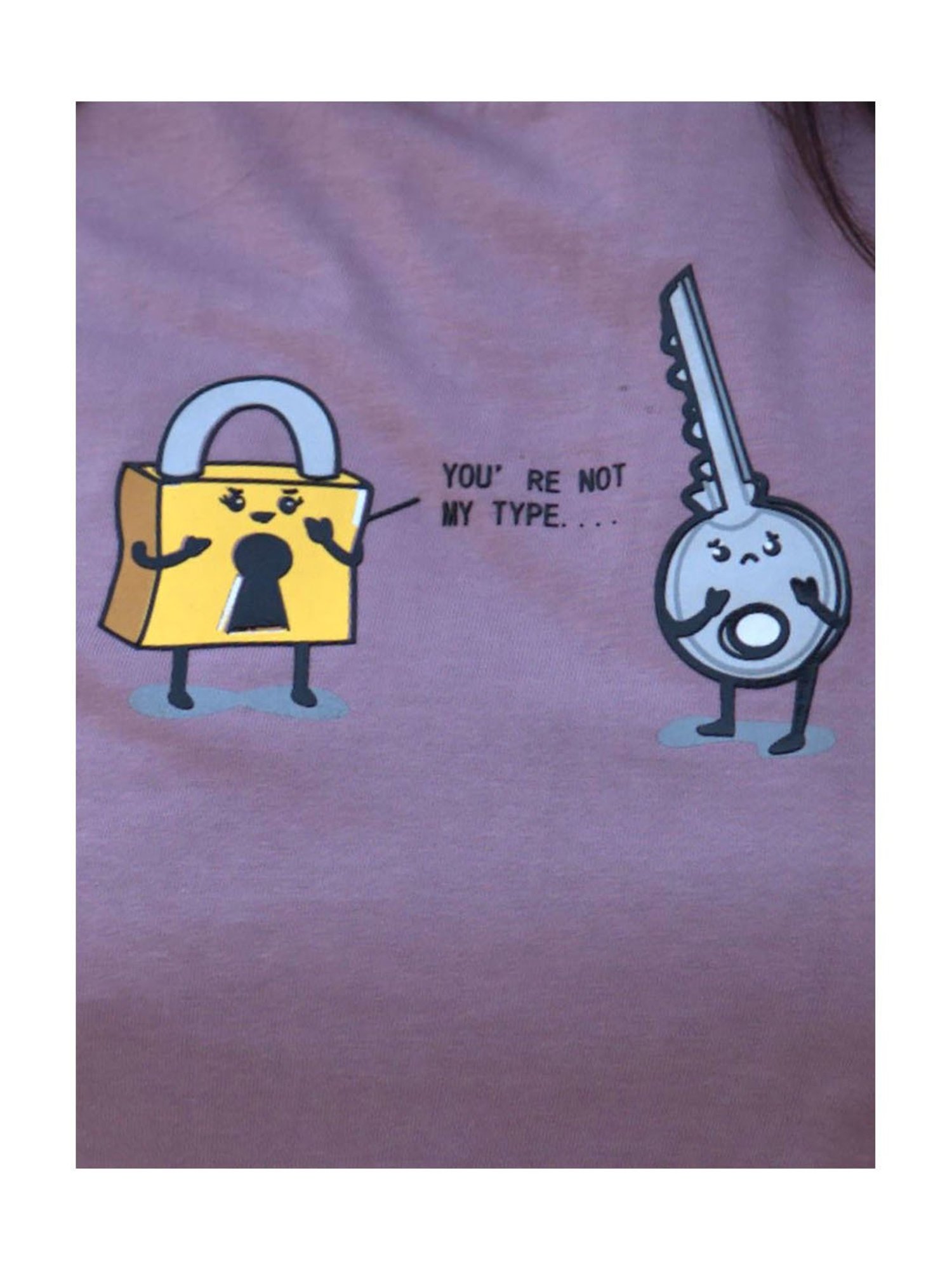 TeenTrums Girls Lilac Printed T-Shirt