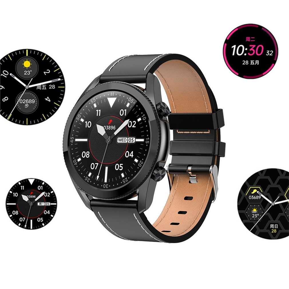 I12 1.3 Inch Color Full Touch Screen Smart Watch Men Women Waterproof Heart Rate With Phone Call Music Sports Tracker,1.3 inch,black