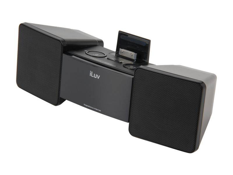 iLuv Vibro II Alarm Clock (Black) with Shaker for iPhone / iPod iMM155BLK