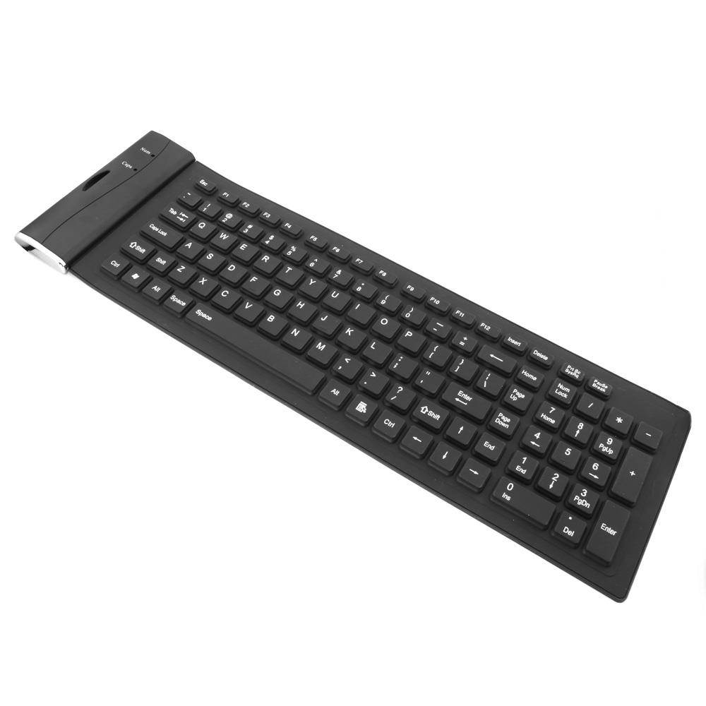 axGear Waterproof Silicone Keyboard Foldable Flexible USB Dustproof DirtProof Full Size