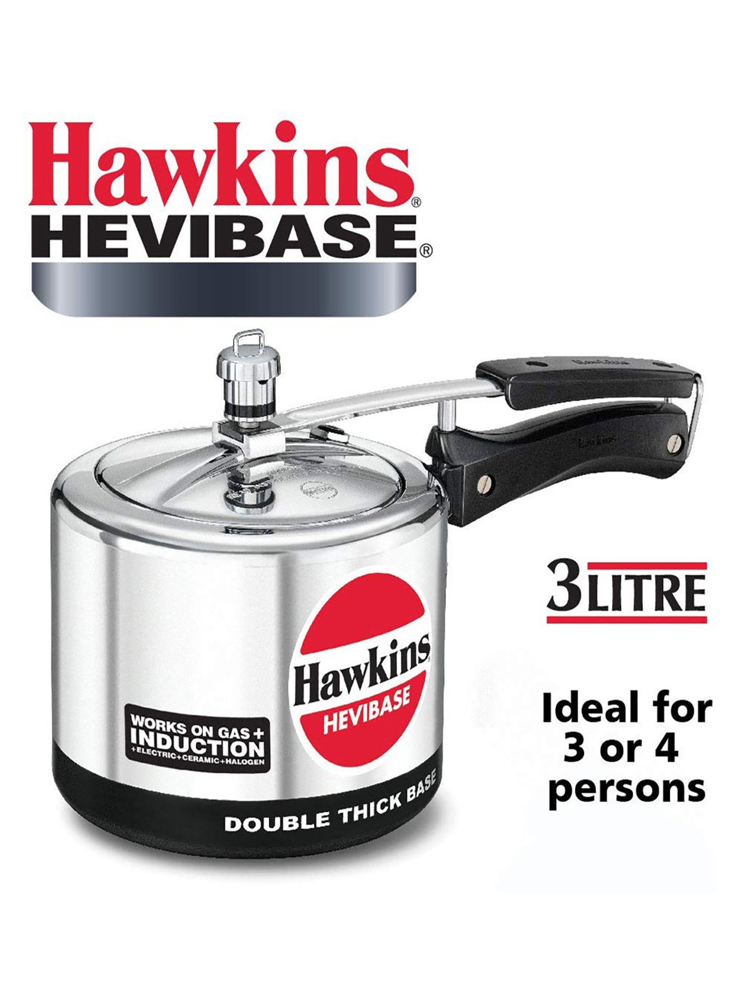 Pigeon Silver Stainless steel Pressure Cooker (10 L)