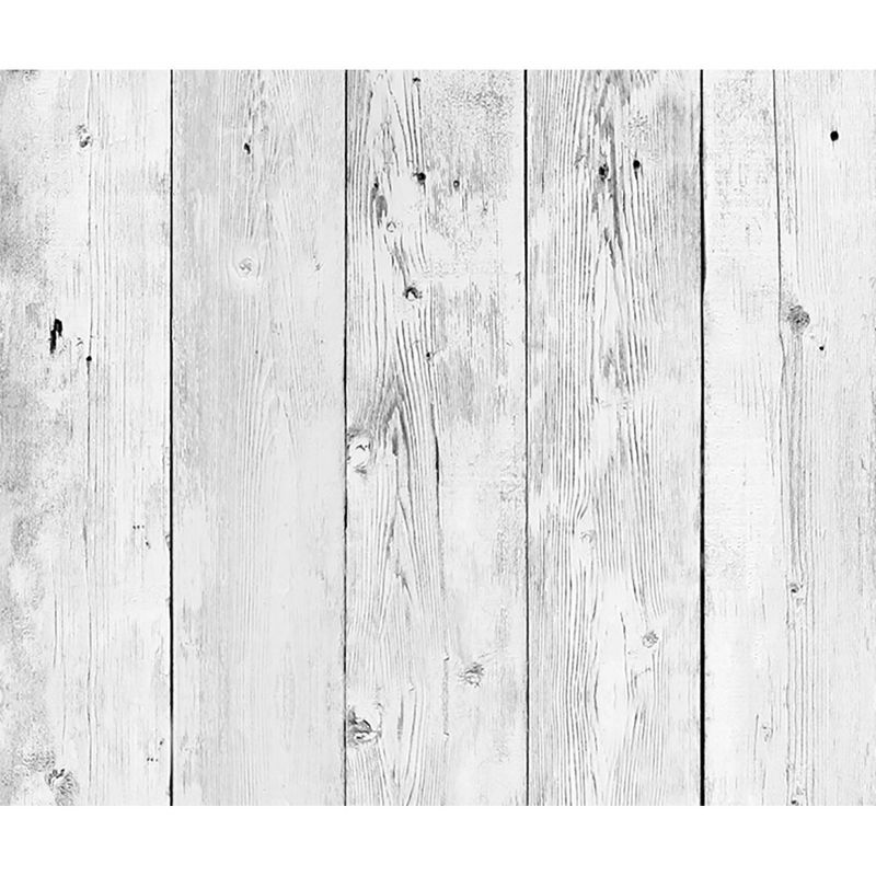 Brewster Wood Backsplash Wallpaper White