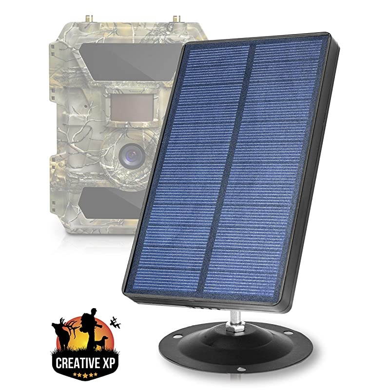 Trail Camera Solar Panel Kit Waterproof Solar Charger with a 1500 mAH Rechargeable Lithium Battery Outdoor Power System for All Hunting Cameras by  Save Money amp Time