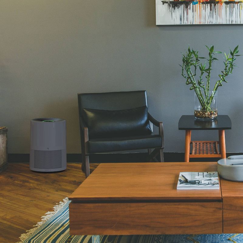 Sharper Image Purify 9 Air Purifier Light Gray