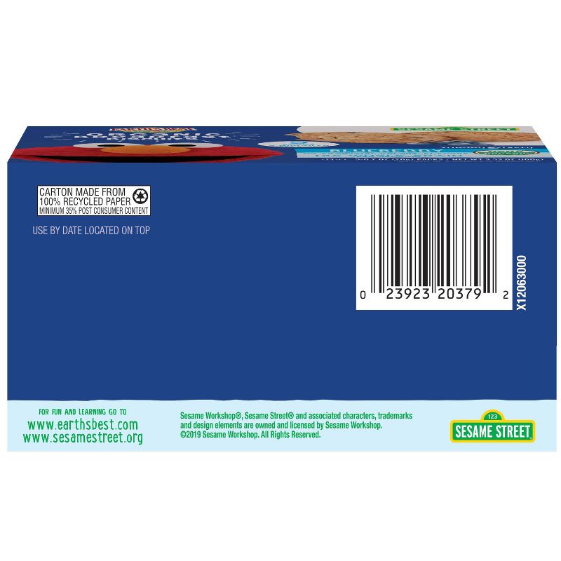 Earth's Best Sesame Street Organic Breakfast Biscuits Blueberry - 5ct/0.7oz Each
