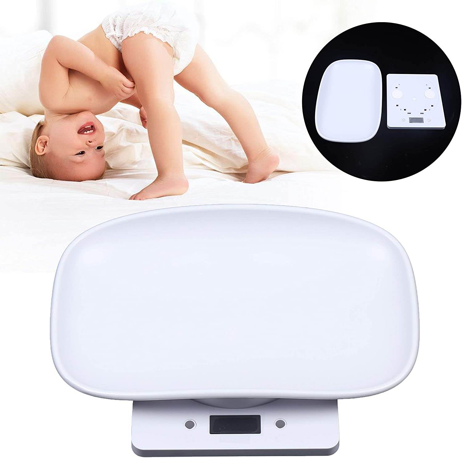 LOYALHEARTDY   3A Battery Electric White Mail Parcel Scale, Load 10kg, Suitable for Weighing Pets, Baby Parcels