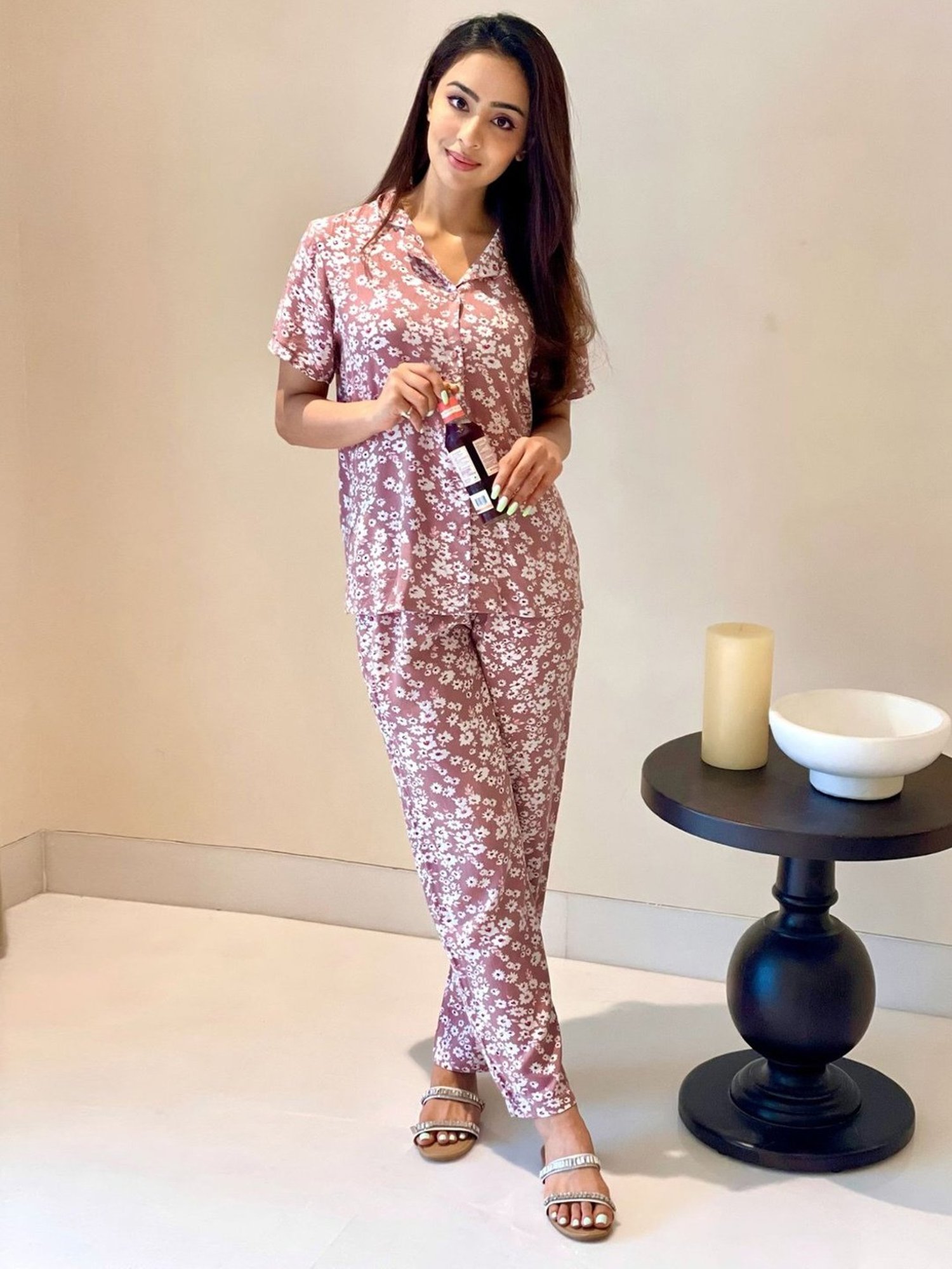 Dusk Attire Multicolor Livia Pyjama Set