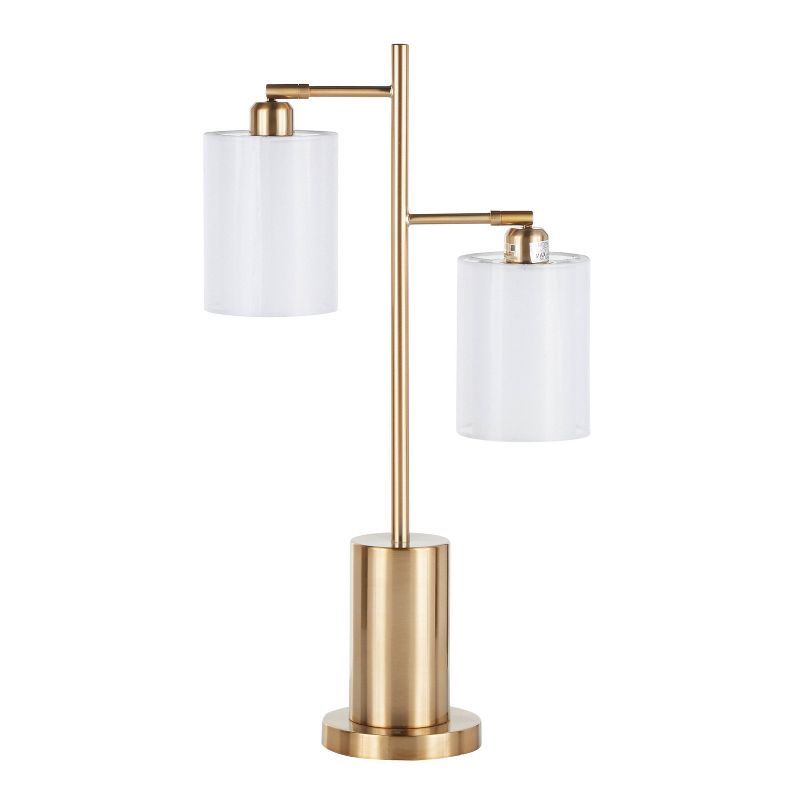 Brushed Stainless Steel Cannes Floor Lamp Silver (Includes LED Light Bulb) - LumiSource