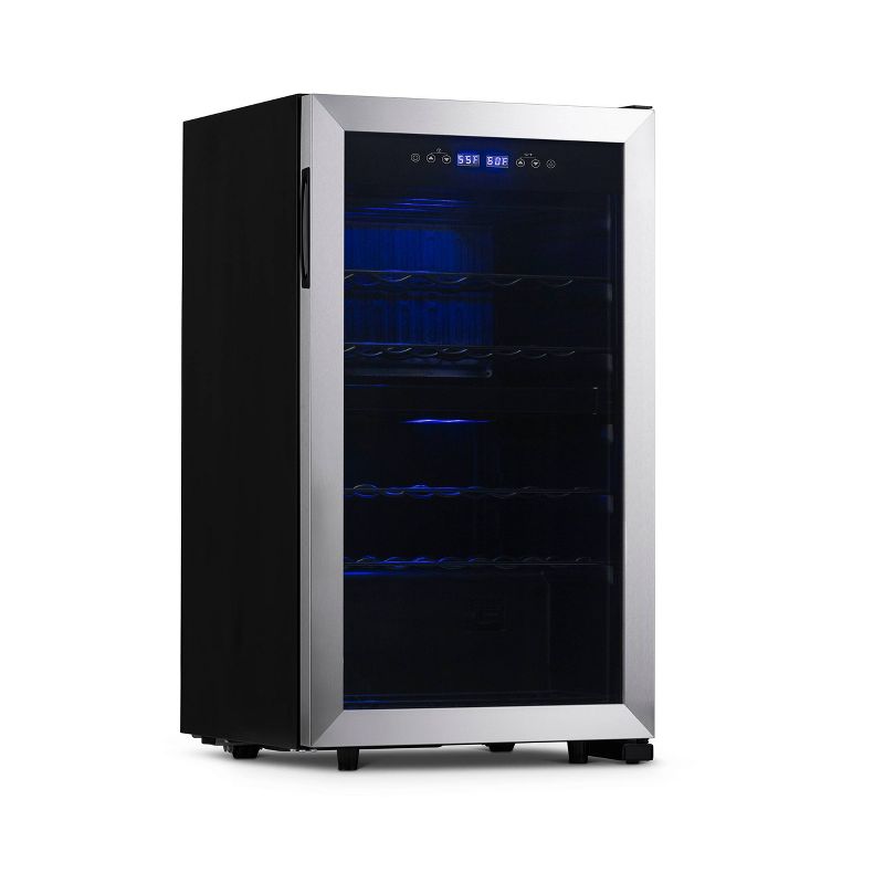 NewAir 28-Bottle Dual-Zone free standing Wine Cooler