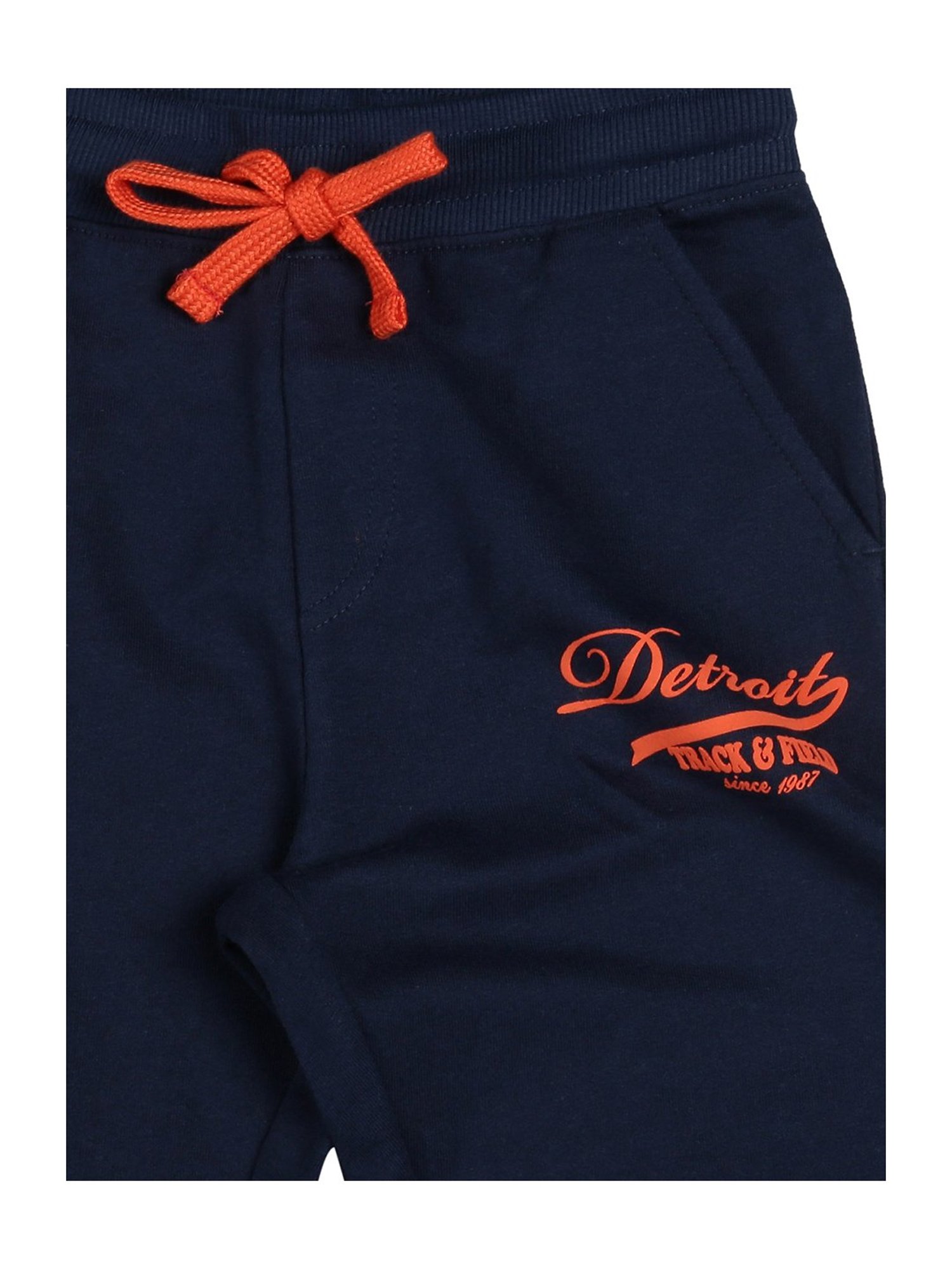 Plum Tree Boys Navy Printed Joggers