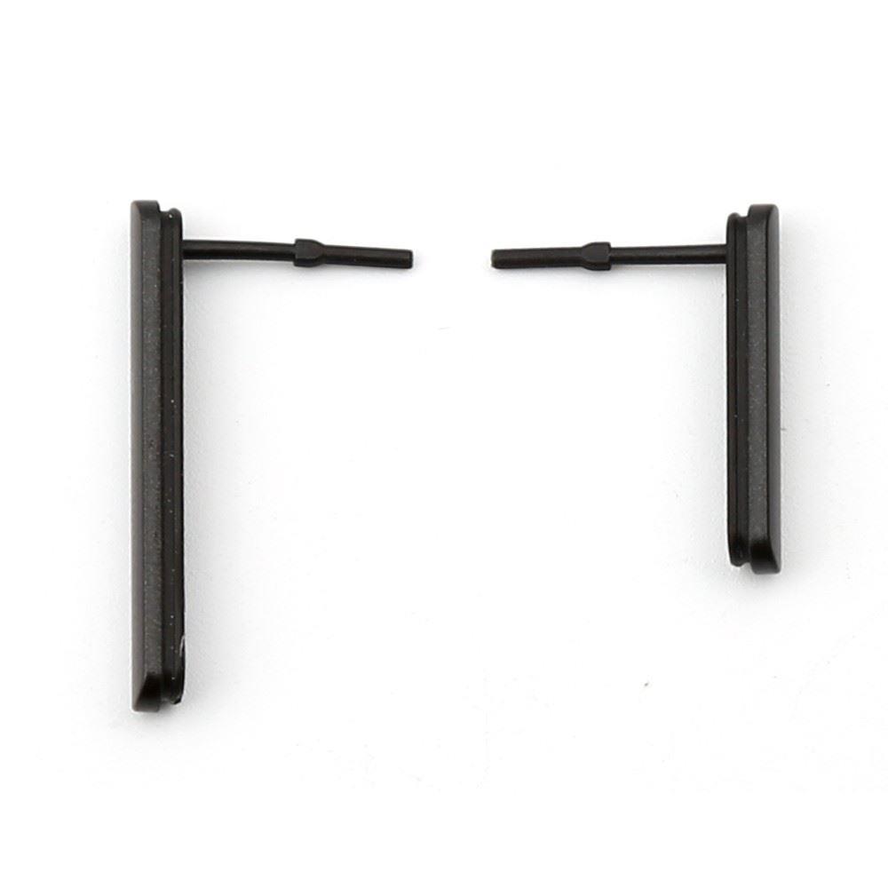 Hellfire Trading for Sony M4 Aqua Replacement USB SIM SD Card Port Chairing Covers Black