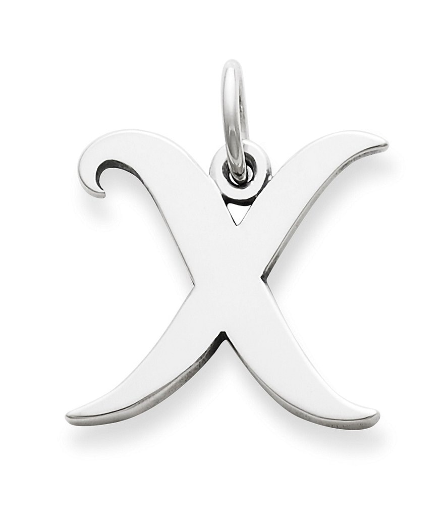 James Avery Large Script Initial Pendant