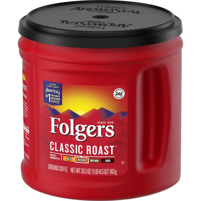 Folgers Classic Medium Roast Ground Coffee - 30.5oz