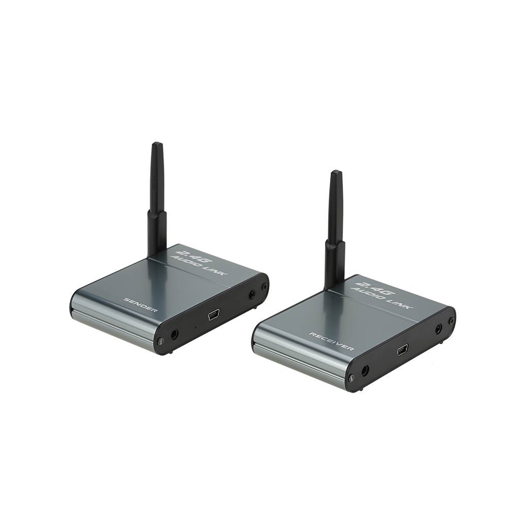 2.4G Digital Wireless Audio Transmitter Sender & Receiver Adapter Speaker for HiFi Home Audio Stereo Music Streaming Sound Systems