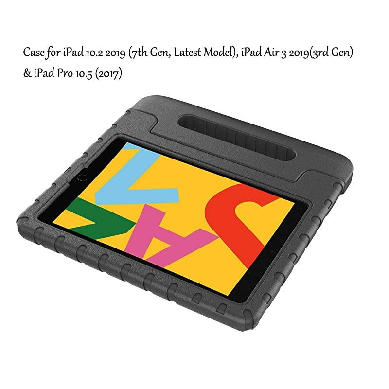 Case for iPad 102 20202019 iPad 8th Generation Case iPad 7th Generation Case for Kids Shockproof Light Weight Handle Stand Kids Case for Apple iPad 102inch 8th7th Gen and Air 3 Black