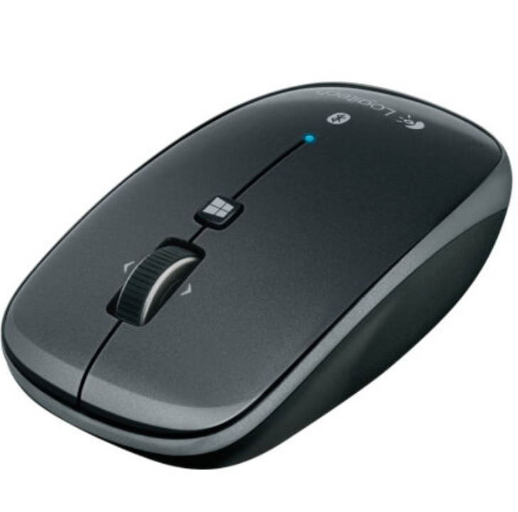 Logitech M557 Wireless 3.0 Bluetooth Mouse Black Red Sliding Mouse