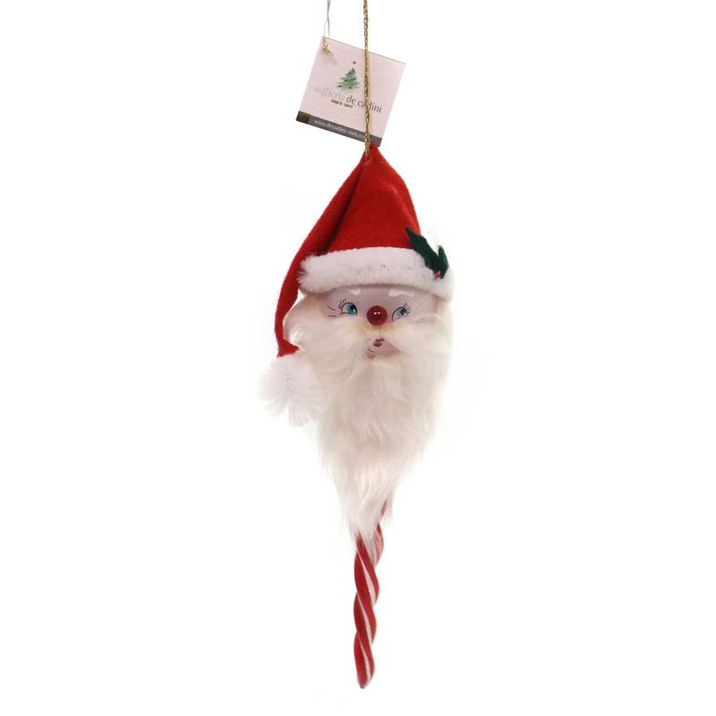 Italian Ornaments 9.0" Santa Icicle Face Ornament Italian Beard Italy  -  Ornament Sets
