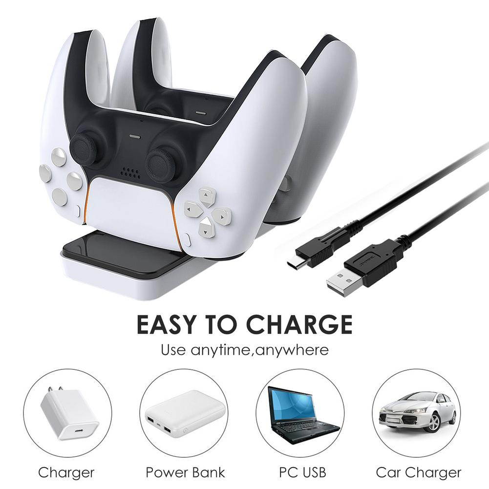 For PS5 Wireless Game Controller USB Charging Cable Replacement USB Charger