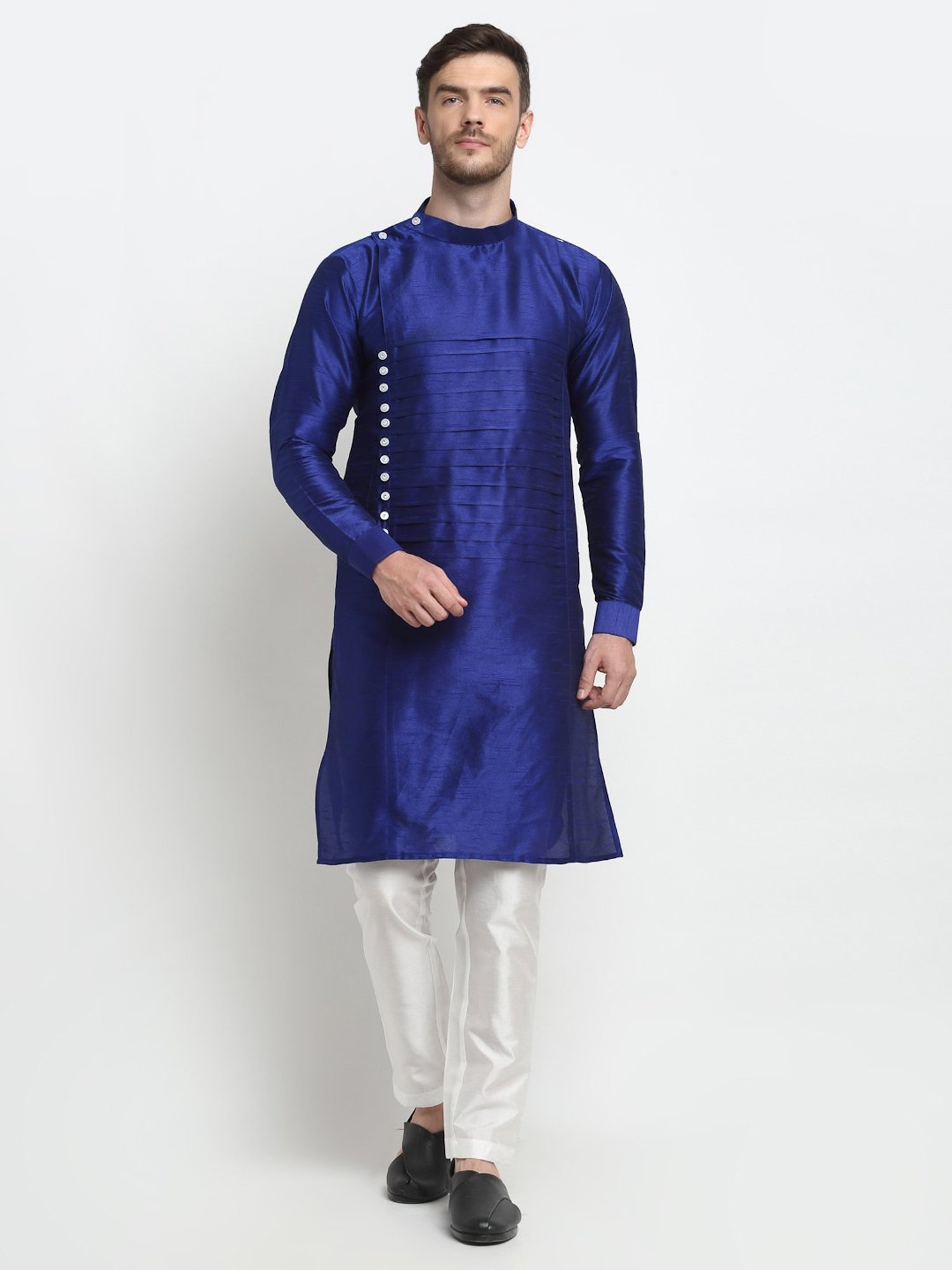 Benstoke Royal Blue Regular Fit Kurta Set