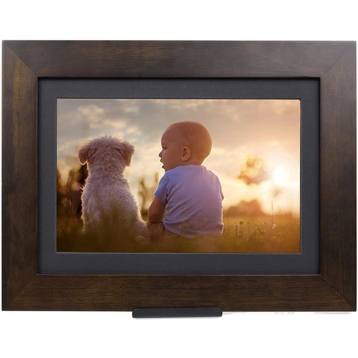 SimplySmart Home 8" FHD PhotoShare Friends & Family Smart Frame, Dark Espresso