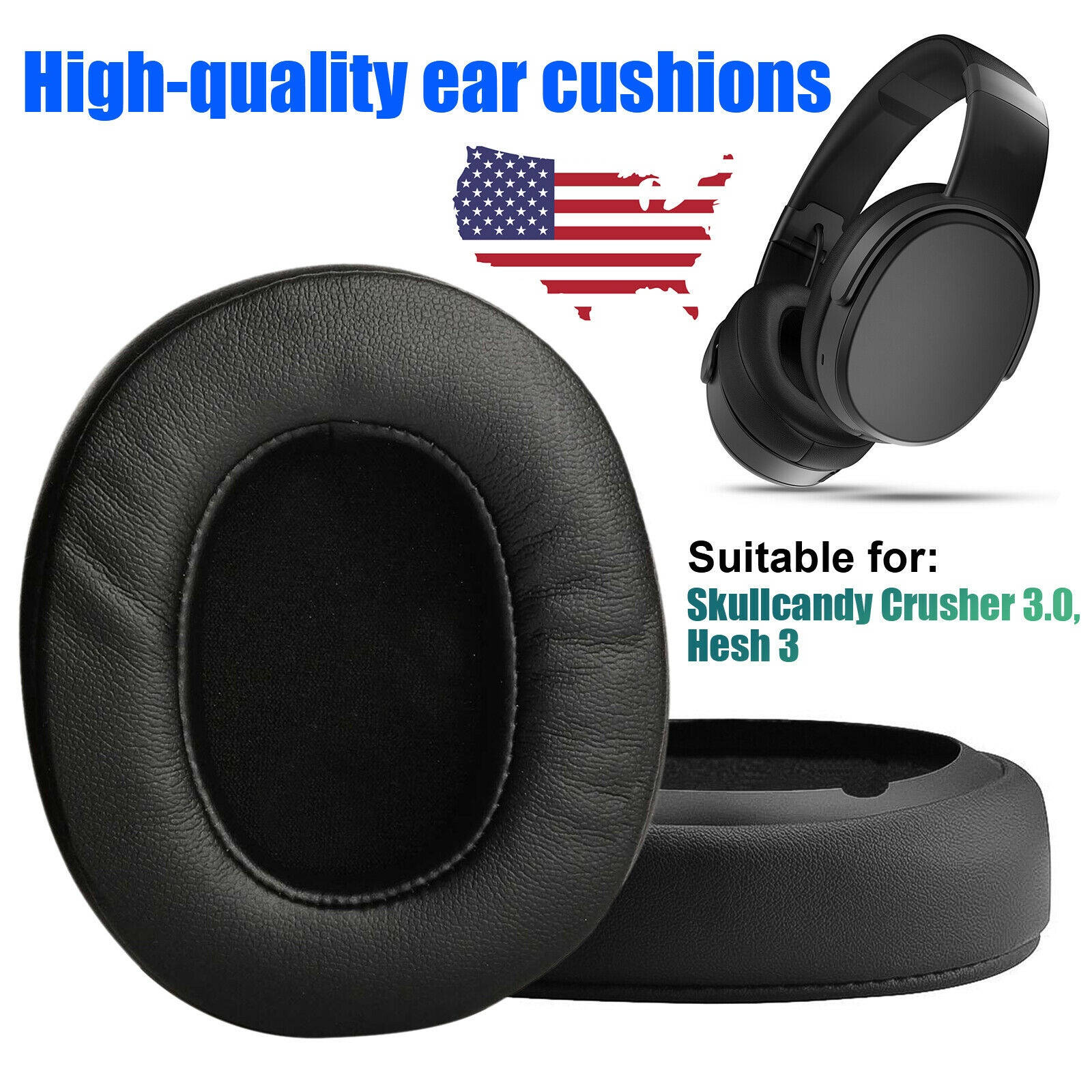 Replacement Ear Pads Cushions Covers For  Crusher 3.0 Wireless Hesh 3