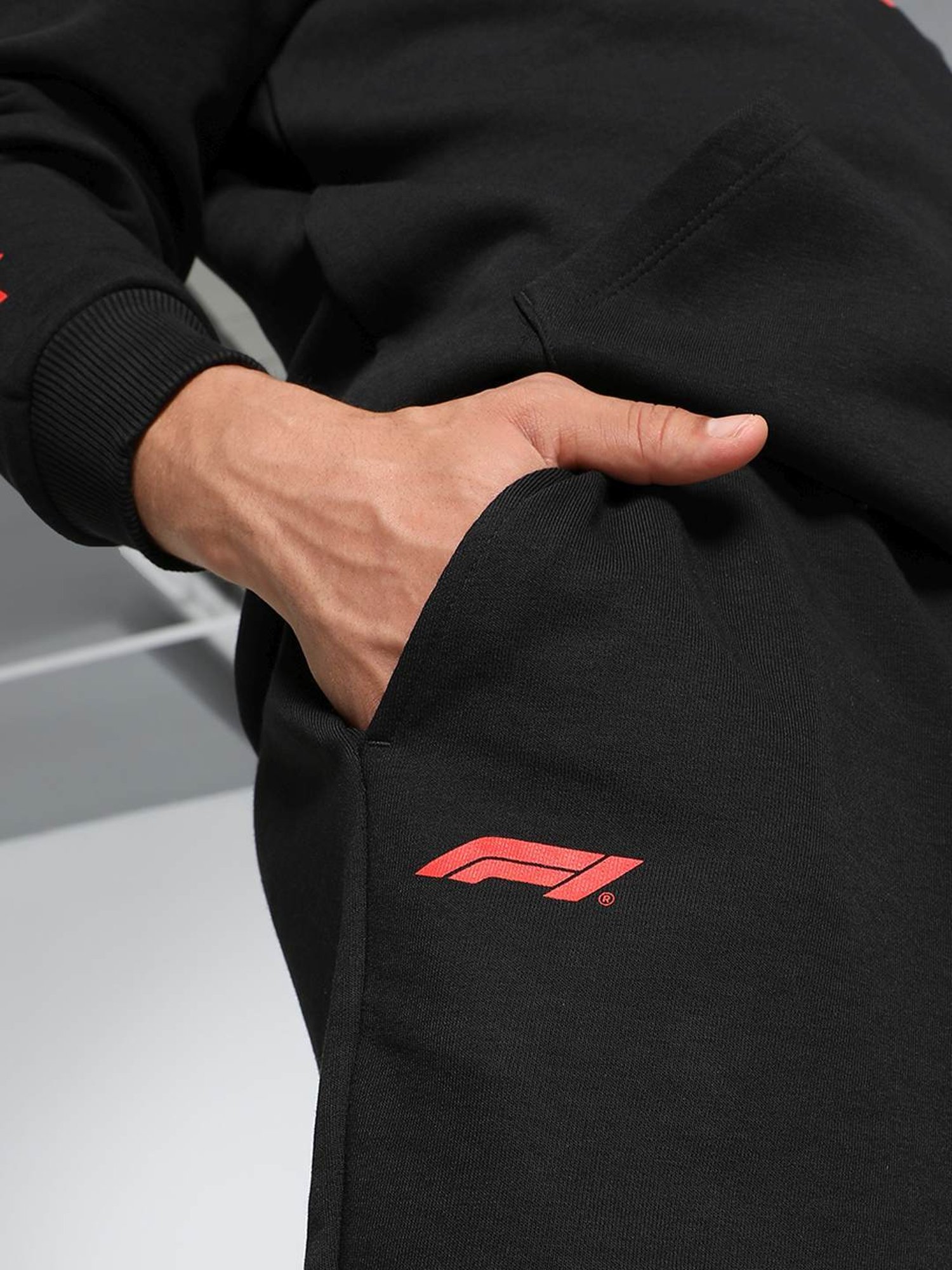 Puma Essentials Black Cotton Regular Fit Sports Shorts