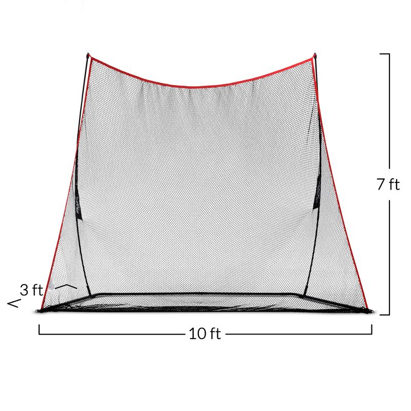 Rukket Sports 10 x 7-Foot Haack Indoor/Outdoor Home Heavy-Duty Golf Practice Knotless Net Golfer Training Aid