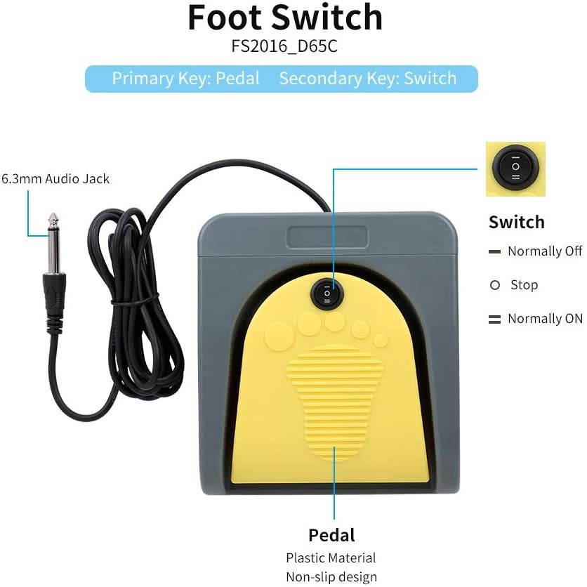 Docooler PCsensor USB Foot Switch Control Key Customized Computer Keyboard Action Pedal for Computers Office