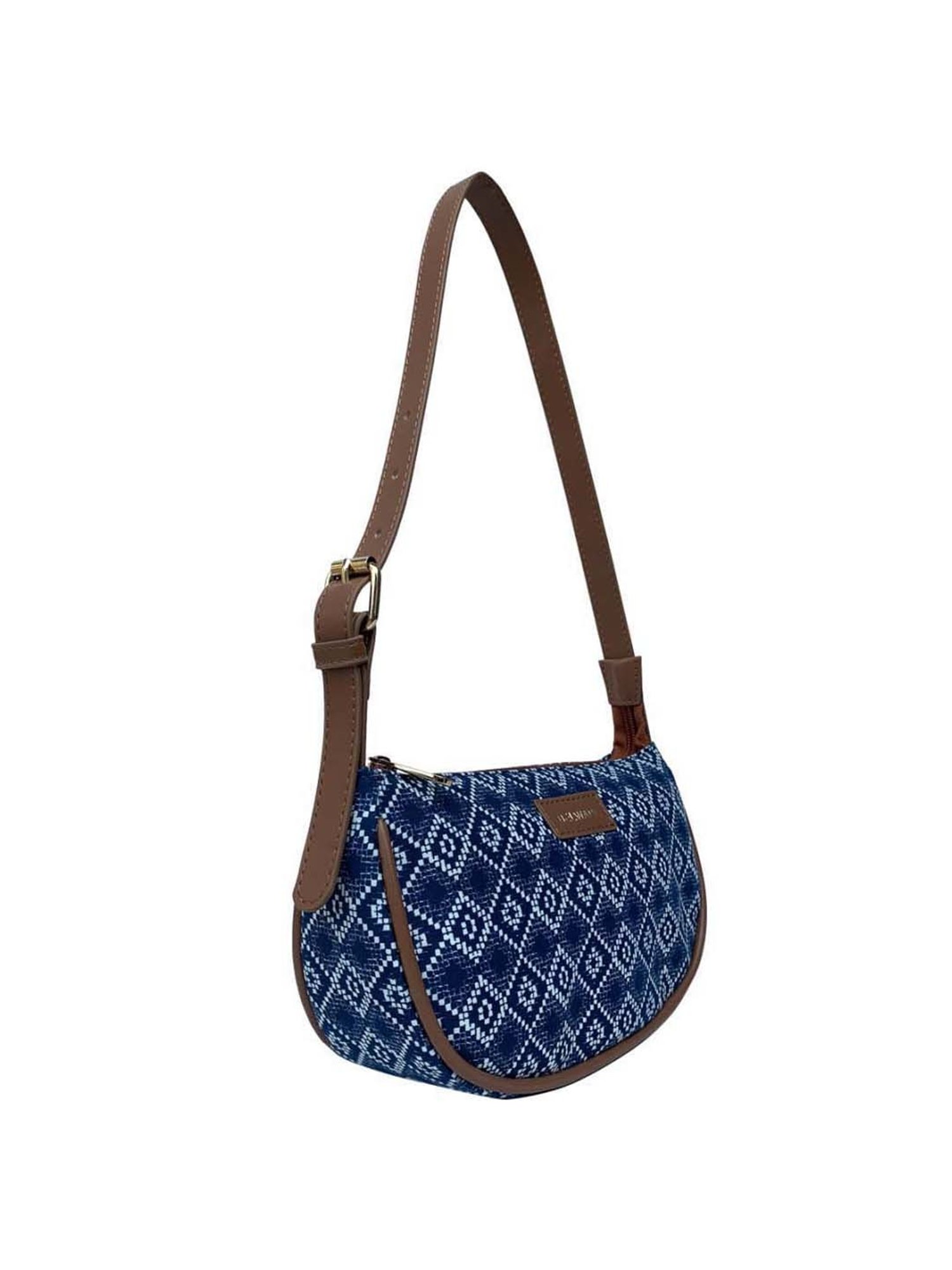 BELWABA Blue Printed Small Shoulder Bag